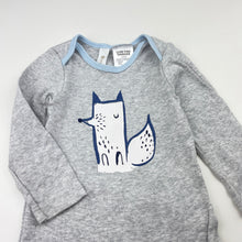 Load image into Gallery viewer, Unisex Dymples, cotton bodysuit / romper, fox, FUC, size 0,  