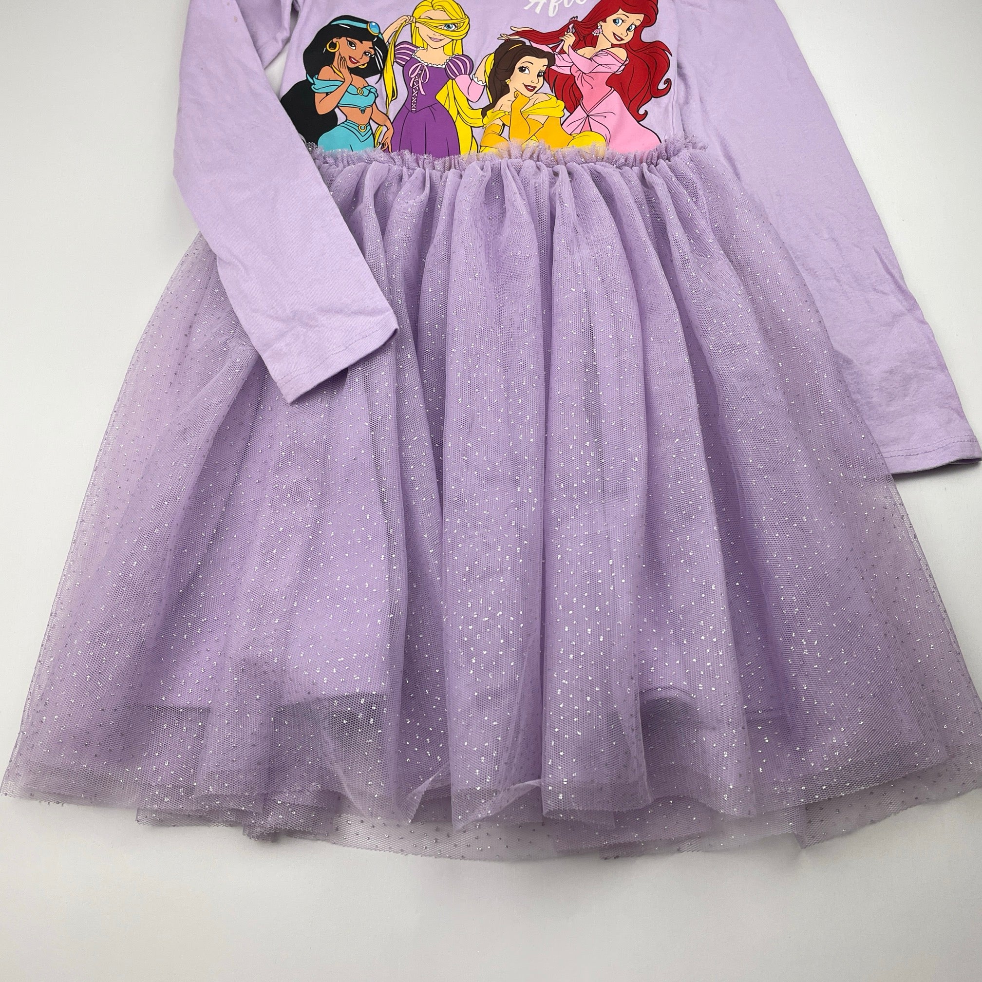 Disney, Princess, cotton & tulle party dress, marks back right sleeve, FUC, size 7, L: 63cm – DaisyChainClothing