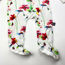 Load image into Gallery viewer, Girls BLOSSOM &amp; GUMNUT, floral lightweight stretchy bamboo blend zip romper, GUC, size 00,  