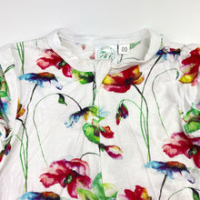 Load image into Gallery viewer, Girls BLOSSOM &amp; GUMNUT, floral lightweight stretchy bamboo blend zip romper, GUC, size 00,  
