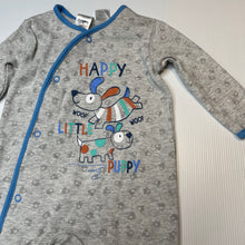 Load image into Gallery viewer, Boys Tiny Little Wonders, grey cotton romper, dog, GUC, size 0,  