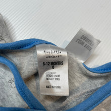 Load image into Gallery viewer, Boys Tiny Little Wonders, grey cotton romper, dog, GUC, size 0,  