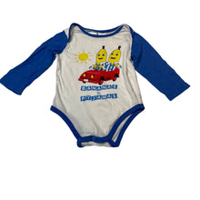 Load image into Gallery viewer, Unisex BANANAS in PYJAMAS, cotton bodysuit / romper, wash fade, FUC, size 0,  