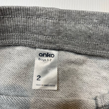 Load image into Gallery viewer, Boys Anko, grey marle casual pants, elasticated, FUC, size 2,  