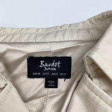Load image into Gallery viewer, Girls Bardot Junior, lined trenchcoat / jacket, L: 44cm, EUC, size 3,  