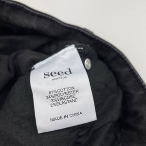 Womens Seed, charcoal stretch denim jeans, W: 30cm across unstretched, Inside leg: 65.5cm, NEW, size 6,  
