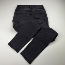 Load image into Gallery viewer, Womens Seed, charcoal stretch denim jeans, W: 30cm across unstretched, Inside leg: 65.5cm, NEW, size 6,  