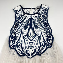 Load image into Gallery viewer, Womens Alice McCall, spliced cut-out / sheer pleated top, L: 65cm, GUC, size 6,  