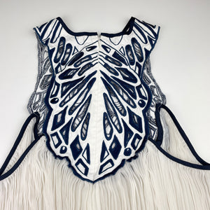 Womens Alice McCall, spliced cut-out / sheer pleated top, L: 65cm, GUC, size 6,  
