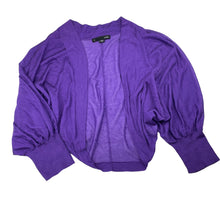 Load image into Gallery viewer, Womens SABA, purple lightweight knit shrug cardigan / top, L: 43cm, GUC, size 10,  