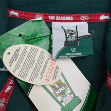 Load image into Gallery viewer, Womens NRL Team Authentic, Souths Rabbitohs 2008 official polar fleece sweater, L: 59cm approx, armpit to armpit: 48cm, armpit to cuff: 49cm, NEW, size 10-12,  