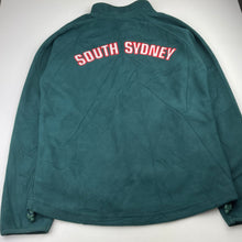 Load image into Gallery viewer, Womens NRL Team Authentic, Souths Rabbitohs 2008 official polar fleece sweater, L: 59cm approx, armpit to armpit: 48cm, armpit to cuff: 49cm, NEW, size 10-12,  
