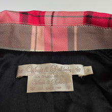 Load image into Gallery viewer, Womens Wheels &amp; Dollbaby, checked tartan cropped sleeve jacket, L: 47cm, armpit to armpit: 45cm, shoulder to cuff: 45cm, EUC, size 12,  