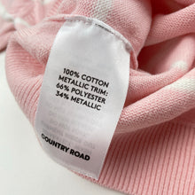 Load image into Gallery viewer, Girls Country Road, knitted cotton sweater / jumper, shooting star, FUC, size 3,  