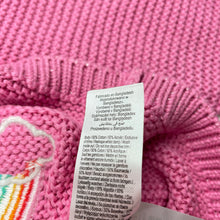 Load image into Gallery viewer, Girls F&amp;F, cotton blend knit cardigan, rainbows, EUC, size 6-7,  