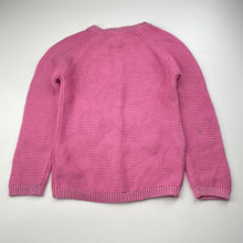 Load image into Gallery viewer, Girls F&amp;F, cotton blend knit cardigan, rainbows, EUC, size 6-7,  