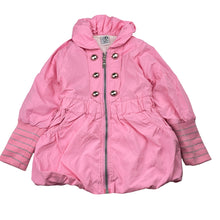 Load image into Gallery viewer, Girls Its Jumbo Time, pink lightweight jacket / coat, L: 43cm, mark on chest, FUC, size 4,  