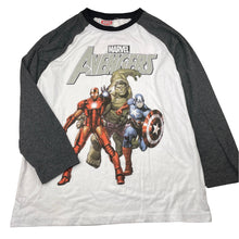 Load image into Gallery viewer, Boys Marvel, Avengers long sleeve pyjama top, EUC, size 14,  