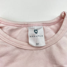 Load image into Gallery viewer, Girls Korango, pink stretchy t-shirt / top, FUC, size 3,  