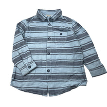 Load image into Gallery viewer, Boys Emerson, blue cotton long sleeve shirt, FUC, size 3,  