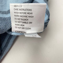 Load image into Gallery viewer, Boys Emerson, blue cotton long sleeve shirt, FUC, size 3,  