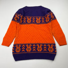 Load image into Gallery viewer, Girls Sportking Girl, knitted long sleeve dress, no size, armpit to armpit: 31cm, shoulder to cuff: 35cm, EUC, size 4, L: 47cm