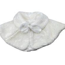 Load image into Gallery viewer, Girls Little Miss Amberly, faux fur cape / jacket, GUC, size 3-5,  