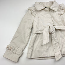 Load image into Gallery viewer, Girls Bardot Junior, lightweight jacket / coat, L: 35cm, light marks, FUC, size 2,  