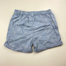 Load image into Gallery viewer, Boys Anko, blue cotton shorts, elasticated, EUC, size 2,  