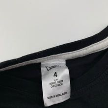 Load image into Gallery viewer, Boys H&amp;T, black cotton long sleeve tee / top, monster, GUC, size 4,  