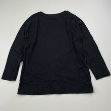 Load image into Gallery viewer, Boys H&amp;T, black cotton long sleeve tee / top, monster, GUC, size 4,  