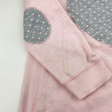 Load image into Gallery viewer, Girls Name It, pink sweater dress, hearts, marks sleeves, FUC, size 3-4, L: 53cm