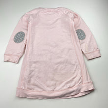 Load image into Gallery viewer, Girls Name It, pink sweater dress, hearts, marks sleeves, FUC, size 3-4, L: 53cm