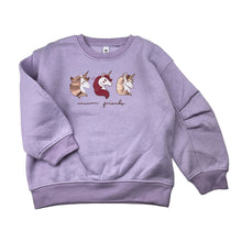Load image into Gallery viewer, Girls KID, fleece lined sweater / jumper, unicorns, FUC, size 4,  