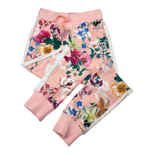 Load image into Gallery viewer, Girls Bonds, floral track pants, elasticated, Inside leg: 54cm, GUC, size 8,  