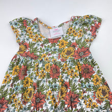 Load image into Gallery viewer, Girls Mango, floral cotton casual dress, FUC, size 1, L: 40cm