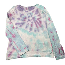Load image into Gallery viewer, Girls Favourites, tie dyed organic cotton long sleeve tee / top, GUC, size 14,  