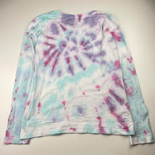 Load image into Gallery viewer, Girls Favourites, tie dyed organic cotton long sleeve tee / top, GUC, size 14,  