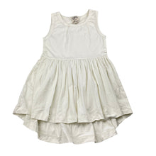 Load image into Gallery viewer, Girls Milk &amp; Masuki, organic cotton blend casual dress, EUC, size 2, L: 45cm at front