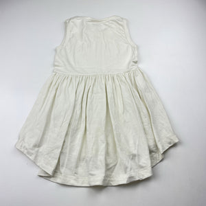 Girls Milk & Masuki, organic cotton blend casual dress, EUC, size 2, L: 45cm at front