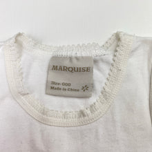 Load image into Gallery viewer, Girls Marquise, embroidered cotton singletsuit, chick, GUC, size 000,  