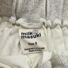 Load image into Gallery viewer, Girls Milk &amp; Masuki, organic cotton blend skirt, elasticated, L: 27.5cm at front, EUC, size 5,  