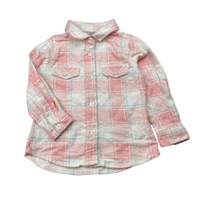 Load image into Gallery viewer, Girls Kids &amp; Co, soft feel flannel cotton long sleeve shirt, EUC, size 3,  