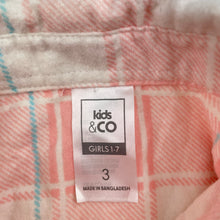 Load image into Gallery viewer, Girls Kids &amp; Co, soft feel flannel cotton long sleeve shirt, EUC, size 3,  