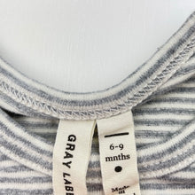 Load image into Gallery viewer, Unisex GRAY LABEL, organic cotton blend bodysuit / romper, GUC, size 0,  