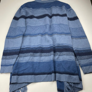 Girls Miss Understood, blue knit drape cardigan, L: 66cm, EUC, size 14,  