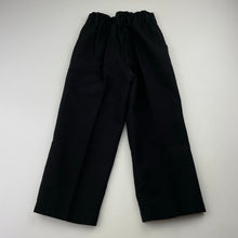 Load image into Gallery viewer, Boys Blue Sky, black suit/formal pants, elasticated, Inside leg: 34cm, GUC, size 2,  