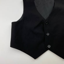 Load image into Gallery viewer, Boys black, suit/formal waistcoat / vest, armpit to armpit: 38.5cm, EUC, size 8,  