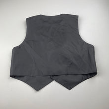 Load image into Gallery viewer, Boys black, suit/formal waistcoat / vest, armpit to armpit: 38.5cm, EUC, size 8,  