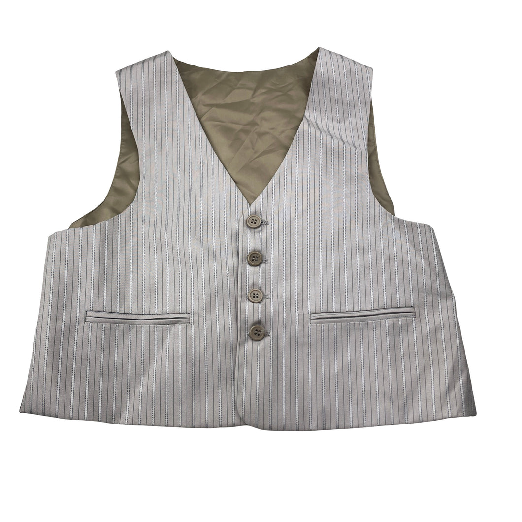 Boys Danielle Fashion, striped suit/formal waistcoat/vest, armpit to armpit: 42cm, EUC, size 10-12,  